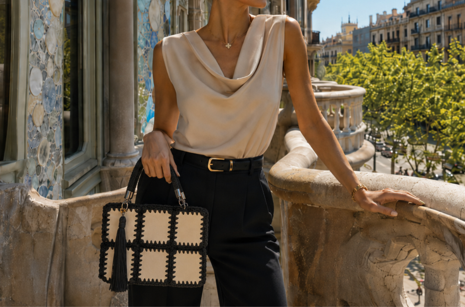 Bolsos de lujo en crochet vegano.